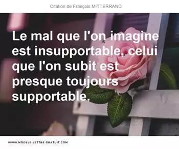 Citations François MITTERRAND