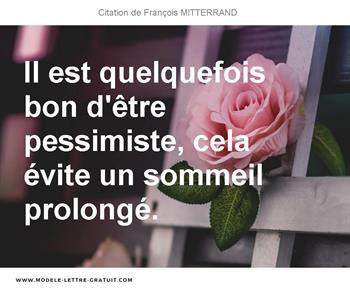Citations François MITTERRAND