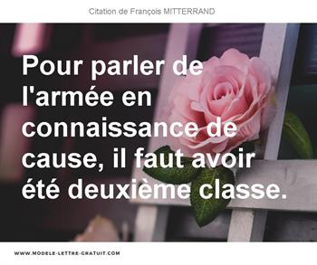 Citations François MITTERRAND