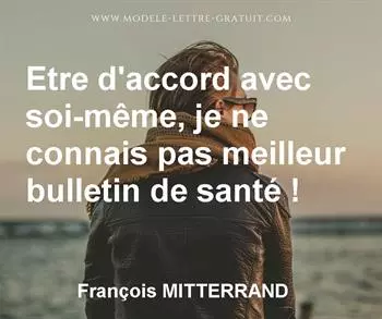 Citation de François MITTERRAND