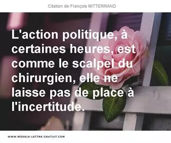 Citations François MITTERRAND