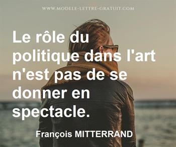 Citation de François MITTERRAND