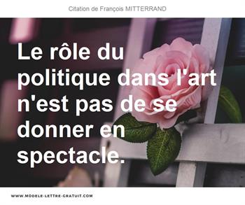 Citations François MITTERRAND