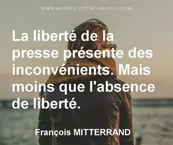 Citation de François MITTERRAND