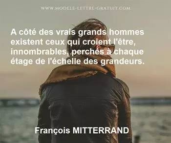 Citation de François MITTERRAND