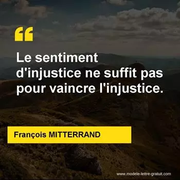 Citation François MITTERRAND