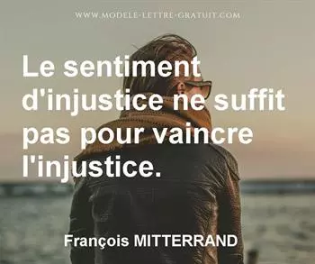Citation de François MITTERRAND