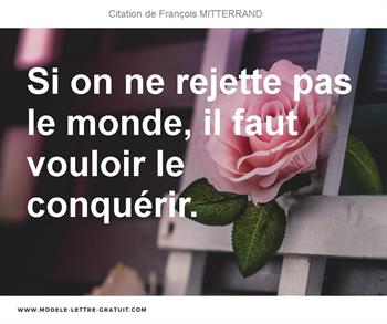 Citations François MITTERRAND