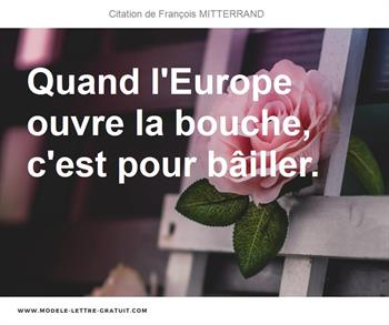 Citations François MITTERRAND