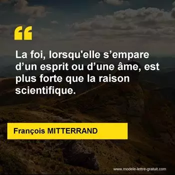 Citation François MITTERRAND
