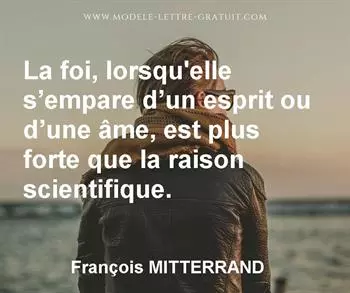 Citation de François MITTERRAND