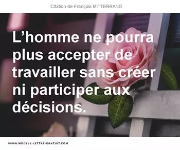 Citations François MITTERRAND