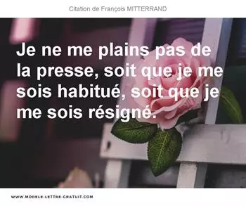 Citations François MITTERRAND