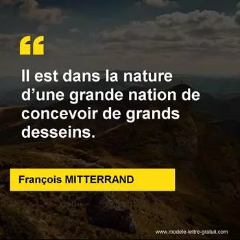 Citation François MITTERRAND