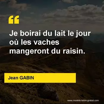 Citation Jean GABIN