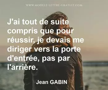Citation de Jean GABIN