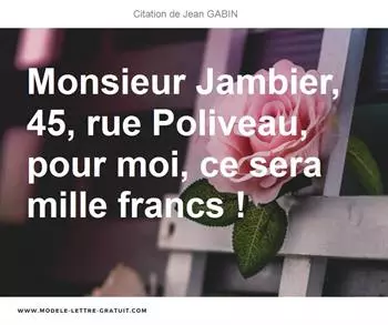 Citations Jean GABIN