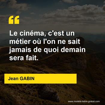 Citation Jean GABIN