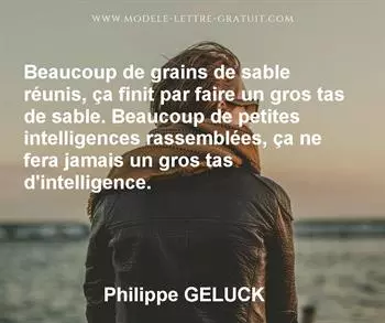 Citation de Philippe GELUCK