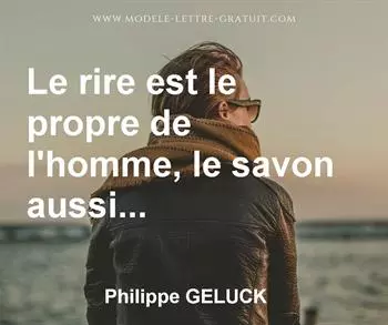 Citation de Philippe GELUCK