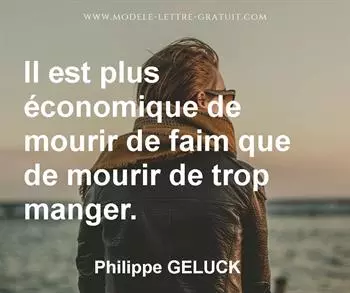 Citation de Philippe GELUCK