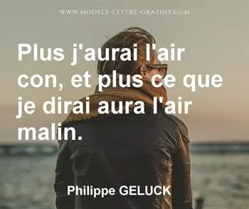 Citation de Philippe GELUCK