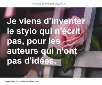 Citations Philippe GELUCK