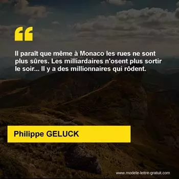 Citation Philippe GELUCK