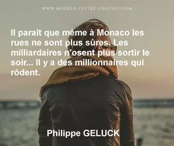 Citation de Philippe GELUCK