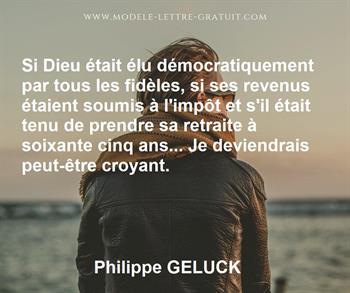 Citation de Philippe GELUCK