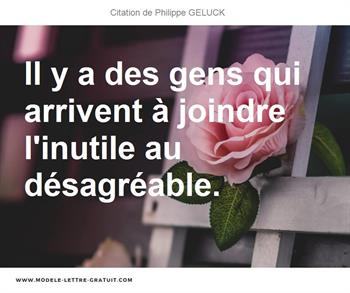 Citations Philippe GELUCK