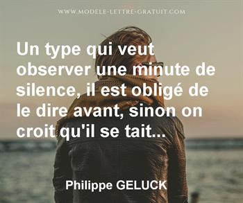 Citation de Philippe GELUCK