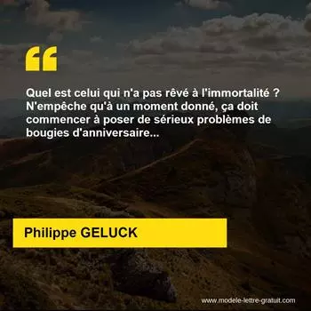 Citation Philippe GELUCK