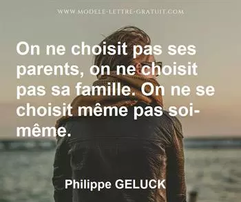 Citation de Philippe GELUCK