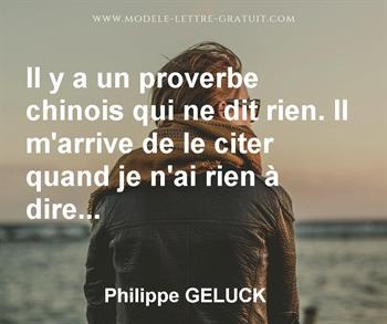 Citation de Philippe GELUCK