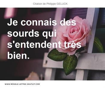 Citations Philippe GELUCK