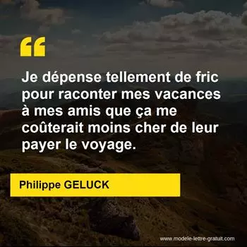 Citation Philippe GELUCK