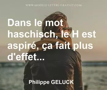Citation de Philippe GELUCK