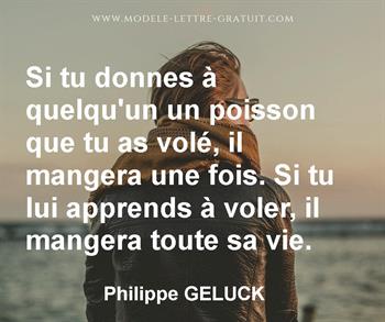 Citation de Philippe GELUCK