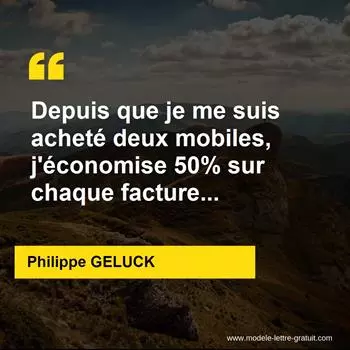 Citation Philippe GELUCK