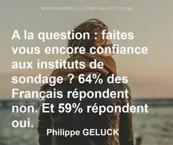 Citation de Philippe GELUCK