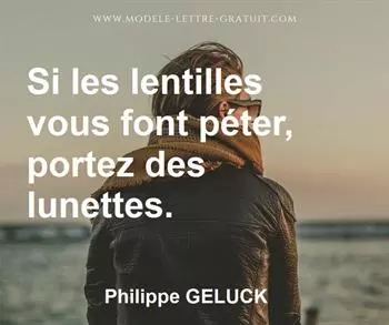 Citation de Philippe GELUCK