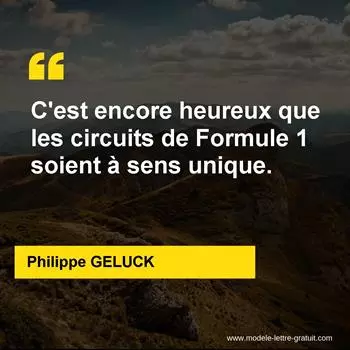 Citation Philippe GELUCK