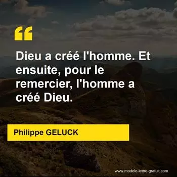 Citation Philippe GELUCK