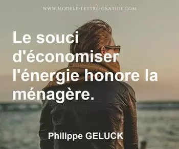 Citation de Philippe GELUCK