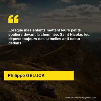 Citation Philippe GELUCK