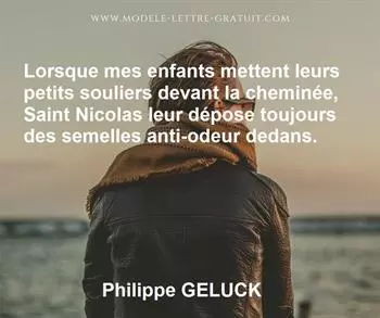 Citation de Philippe GELUCK