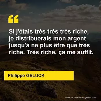 Citation Philippe GELUCK