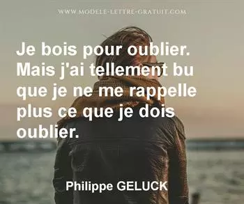 Citation de Philippe GELUCK