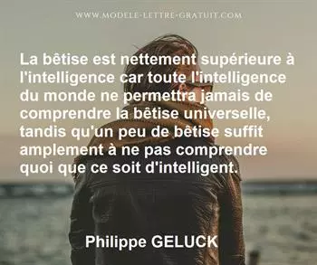 Citation de Philippe GELUCK